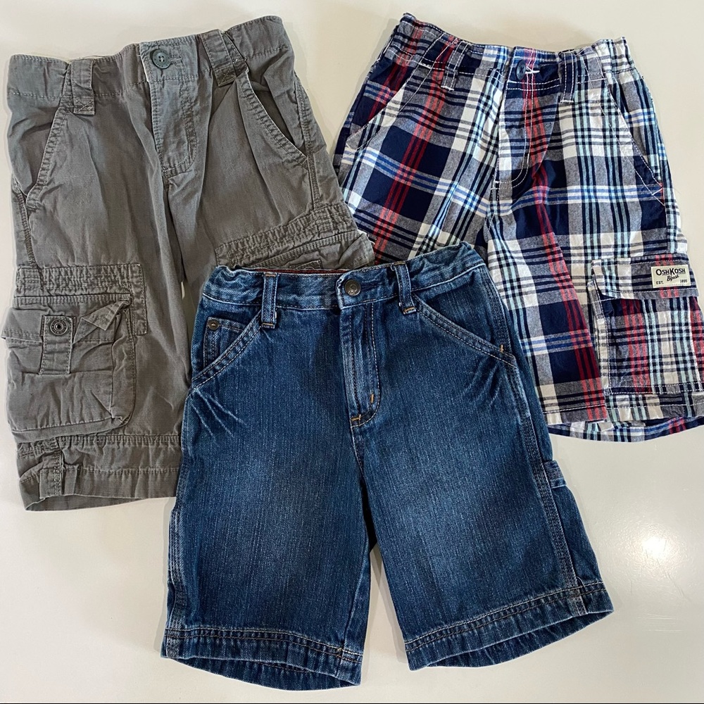 Boys size 5 Shorts Bundle 3 Pairs- Gap Old Navy Osh Kosh EUC